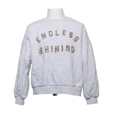 Mango, Sweatshirt, Größe: 140, Grau, Baumwolle/Viskose, Print, Mädchen #t8k