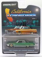 Diecast Car 1/64 1971 Cadillac Coupe Deille (Green x Gold) "California