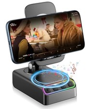 Adjustable Cell Phone Stand with Wireless Induction Bluetooth Speaker, Gifts
