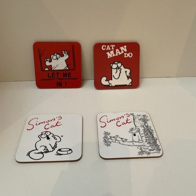 SIMONS CAT 4  COASTER SET. BRAND NEW. HIGH QUALITY. BARGAIN.
