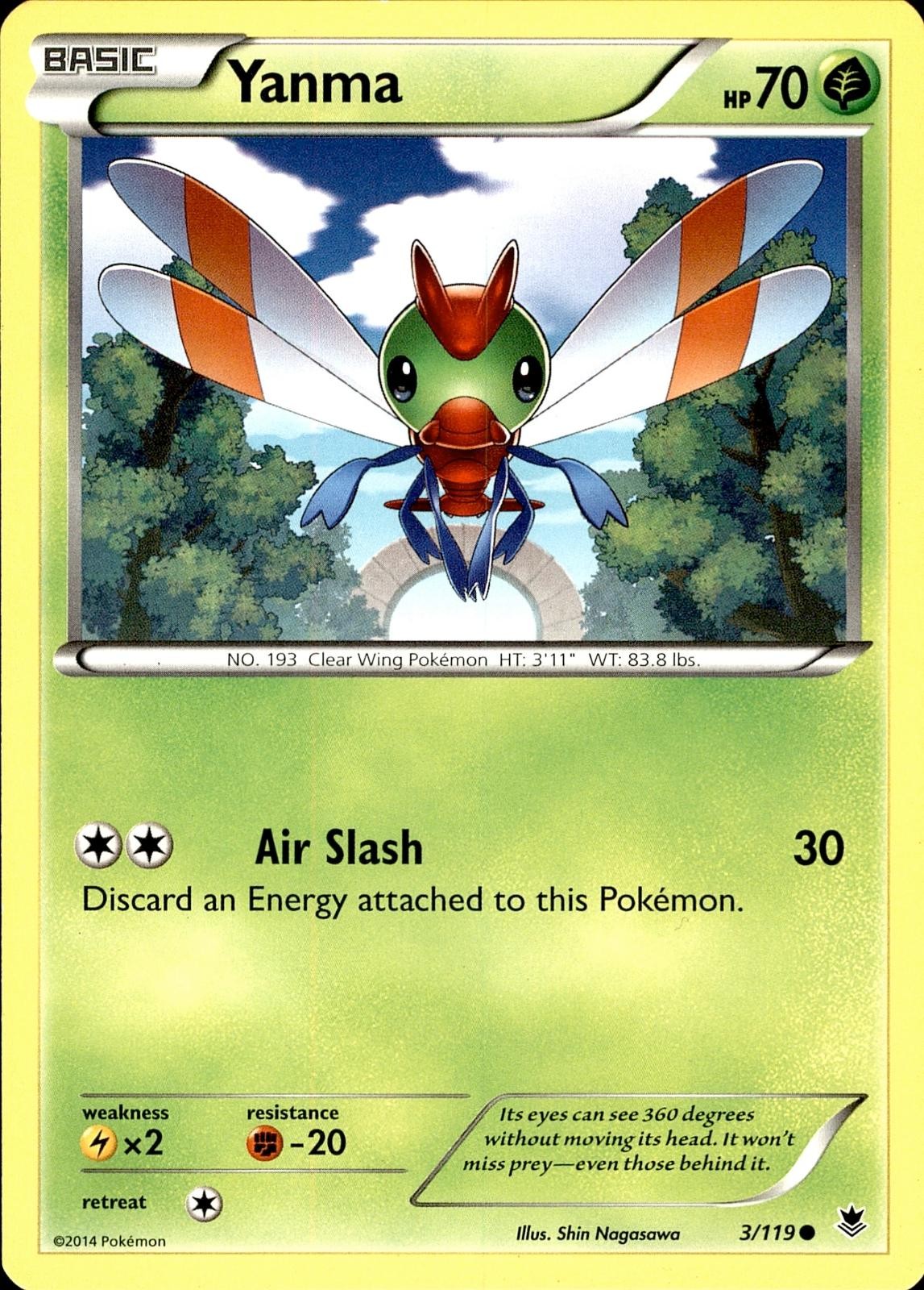 POKEMON YANMA 3 PHANTOM FORCES 119 COMMON LP