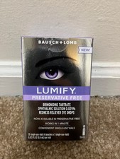 bausch  lomb lumify 20 single use vials exp 7/2027