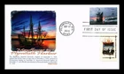 DR JIM STAMPS US COVER MAYFLOWER IN PLYMOUTH HARBOR FDC COMBO PANDA CACHET