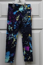Justice Girls Printed Full Length Legging-French Navy-Small 7/8 -NWT