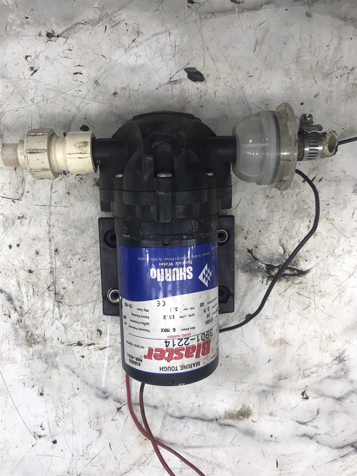 Crownline Boat Shurflo Shur Flo Blaster 3.5 GPM 3901-2214 water pump marine RV