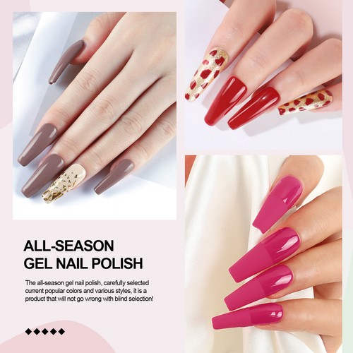 10pcs Gel-Nagellack Set mit UV-Licht Starter Maniküre Kit Nagelkunst Werkzeuge - Bild 8 von 10