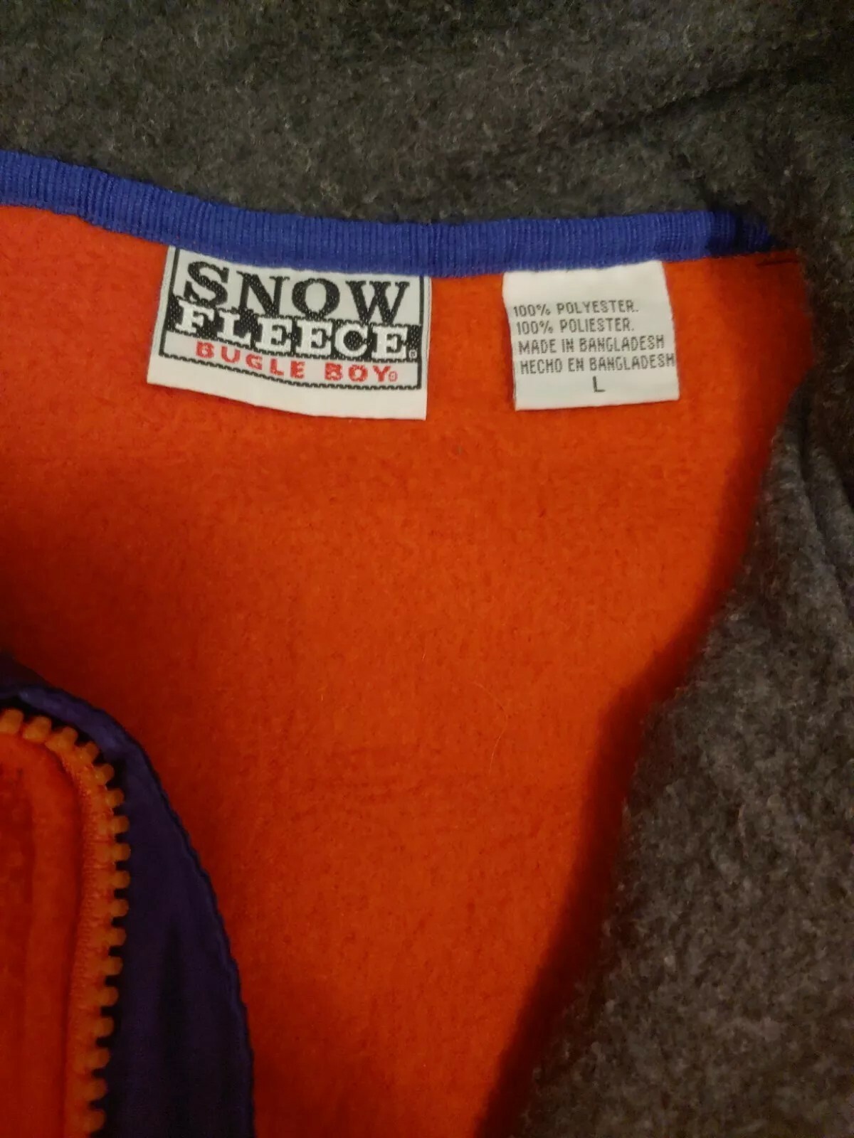 Vintage 90 Retro Logo Bugle Boy Original Men’s 1/4 Zi… Gem