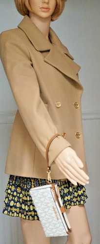 NWT MICHAEL KORS Jet Set Travel Large Chain Shoulder BAG + WALLET SET In VANILLA - Picture 6 of 12