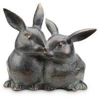 Snuggling Bunnies Key Box Statue Snuggling Bunnies Key Box Statue