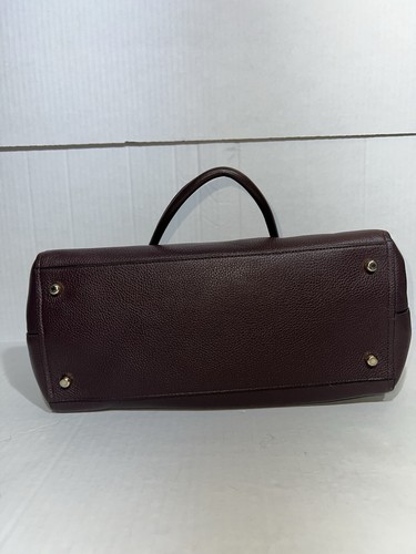 Cartera de mano COACH 36488 OXBLOOD Borgoña Swagger de cuero granulado - Imagen 4 de 16