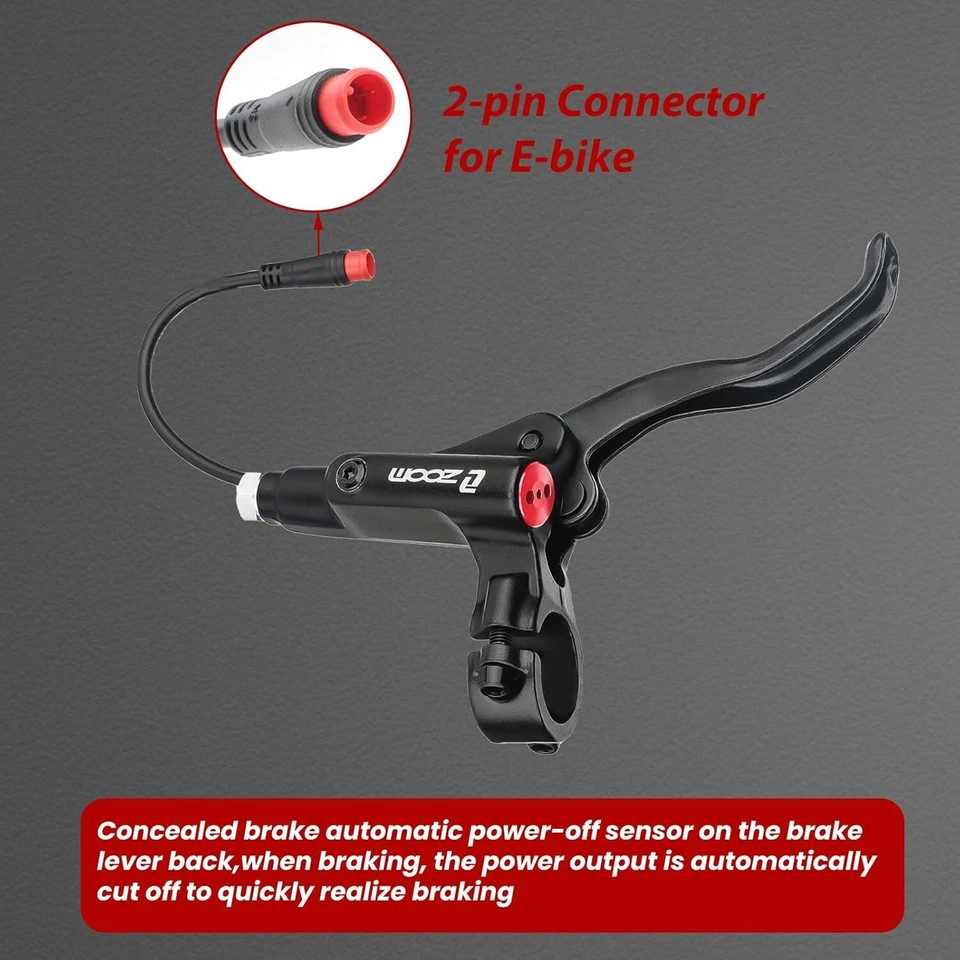 Juego de frenos de disco hidráulicos Ebike 4 pistones bicicleta eléctrica de apagado 160 mm 2 pines Foto 4 de 4