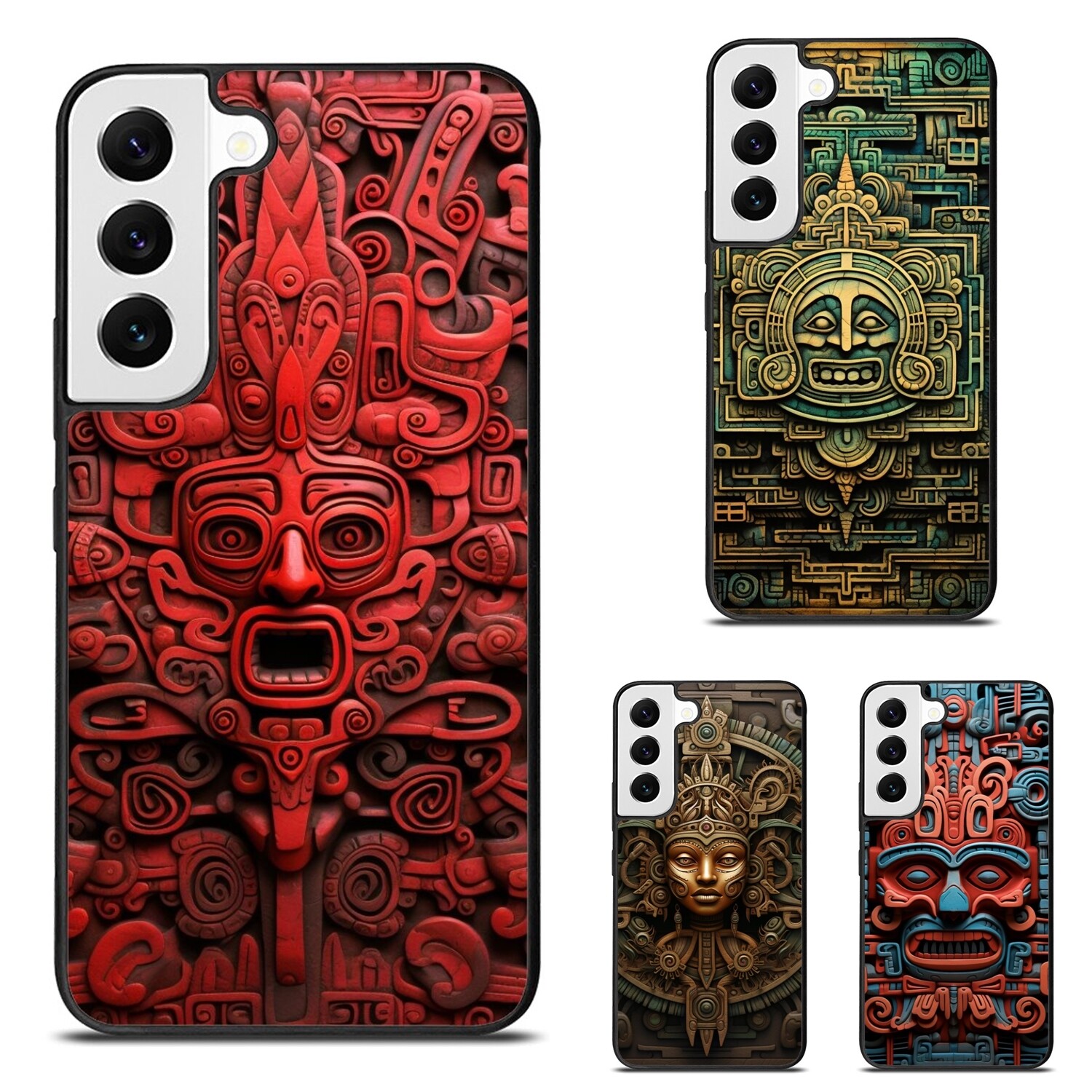 aztec stone Maya comic Impact Case For Samsung Galaxy Z Fold Flip 3 4 5 6