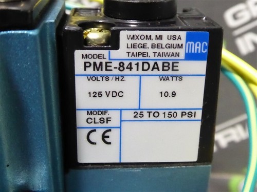 NEW MAC 6311D-311-PM-841DA 4-Way Pneumatic Valve 125VDC no box - Picture 6 of 6