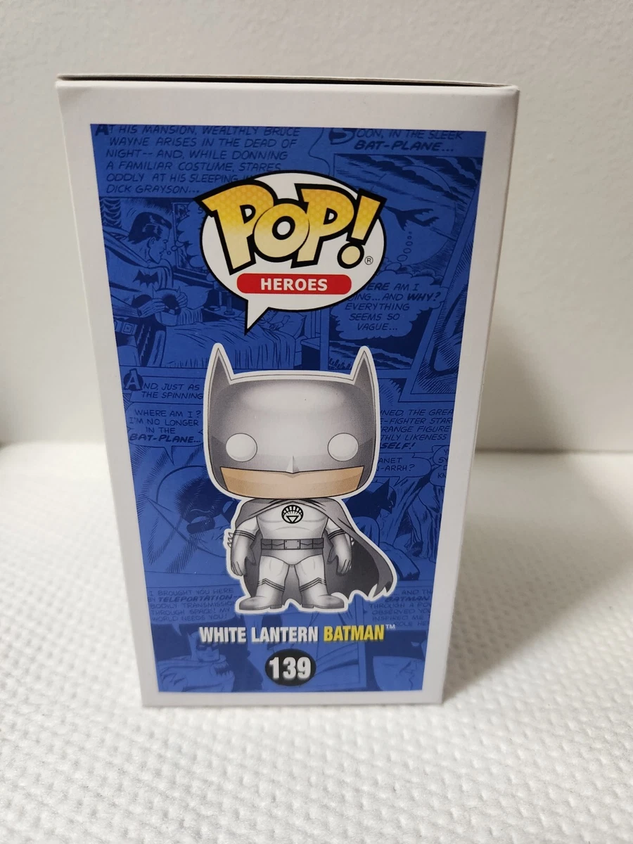 Funko Pop DC Super Heroes 139 White Lantern Batman 2016 NYCC LE w Protector