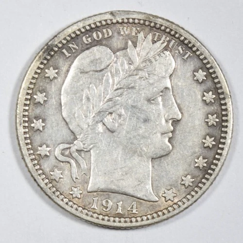 1914 BARBER QUARTER ~ NICE XF ~ PRICED RIGHT!