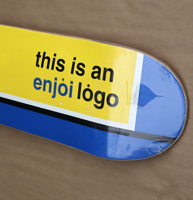 RARE New This Is An Enjoi Logo Skateboard Deck Panda 00 Blue