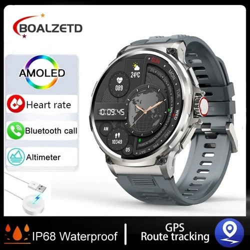 1.85" Ultra HD Smartwatch GPS Bluetooth Call Health Monitoring Watch Gym Gift - Picture 9 of 29