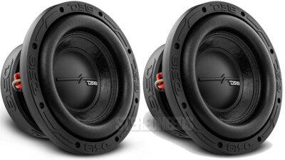 Pair DS18 Elite-Z 8'' 900 Watt Dual 4 Ohm Voice Coil DVC Subwoofer Car Sub ZR8.4D