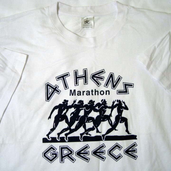ATHENS Greece MARATHON - White - M Medium T Shirt New NWOT | eBay
