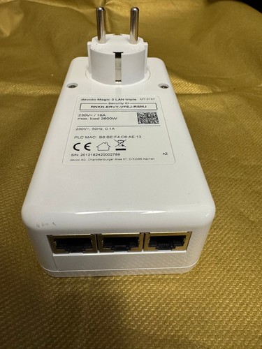 Devolo Magic 2 LAN potrójny adapter Powerline używany doskonały stan mt:2853 - Zdjęcie 4 z 5