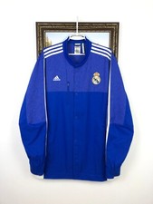 Adidas Real Madrid Football Jacket Soccer Track Top Mens Blue Rare Hype Size XL