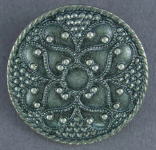 DECORATIVE HAND PAINTED METAL BUTTON 