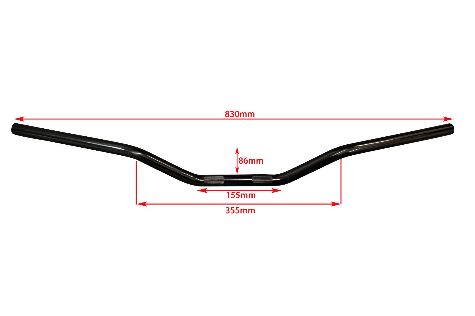 Motorcycle Handlebars 22mm 7/8" Drag Bars Streetfighter Scrambler Brat