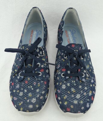 Skechers Women's Sneakers Memory Foam Scalloped Edge Floral