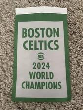 Boston Celtics NBA 2024 Champions Banner / Flag 4” x 6” NEW