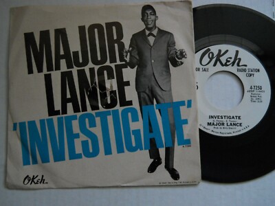 Z24 OKEH 4-7250 PROMO NORTHERN SOUL MAJOR LANCE INVESTIGATE LITTLE YOUNG LOVER