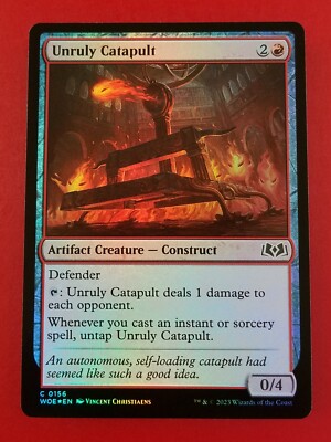 1x Unruly Catapult | FOIL | Wilds of Eldraine | MTG Magic Cards