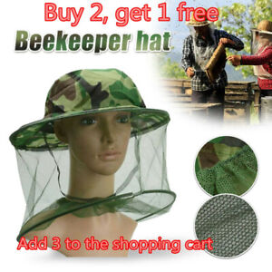 Beekeeping Veil Net Mesh Mask Beekeepers Bee Honey Hat Head Face Protector Cap