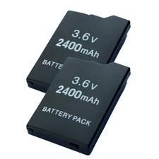 2pack 2400mAh Rechargeable Battery for Sony PSP Slim 2000 2001 2006 3000 3001