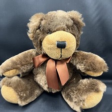 Napco Teddy Bear Plush Stuffed Animal Toy Brown with a Bow