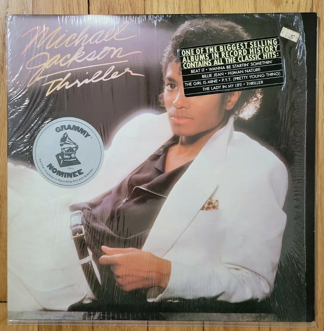 Michael Jackson - Thriller LP Vinyl 1982 US Epic Shrink/Hype