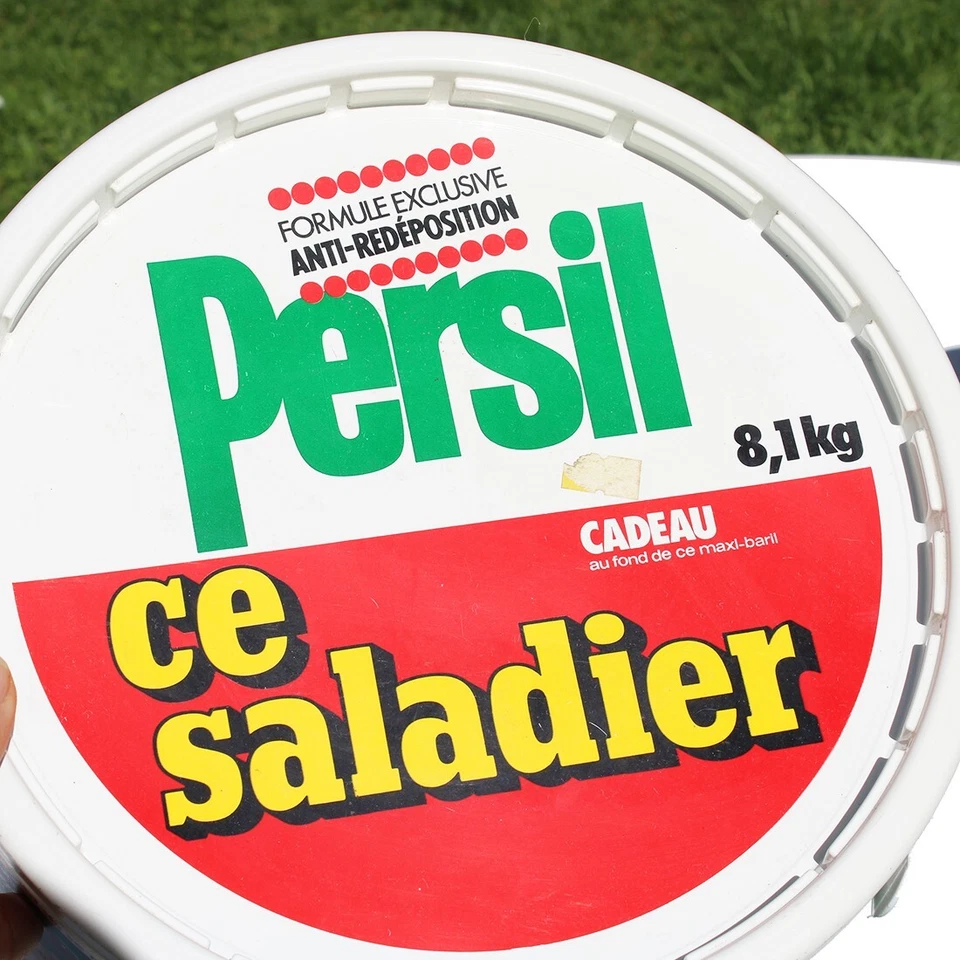 Maxi baril publicitaire de lessive Persil vintage vide en carton - Photo 4/4