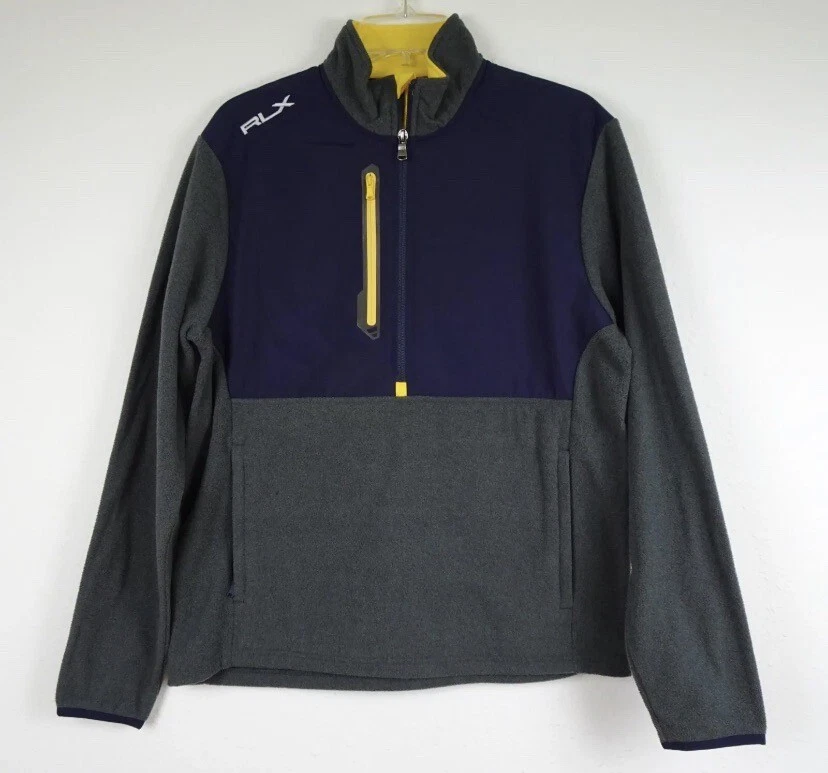 RLX ジップアップジャケット ネイビー RLX Ralph Lauren Golf Hybrid Full-Zip Jacket Blue Camo Men's Size