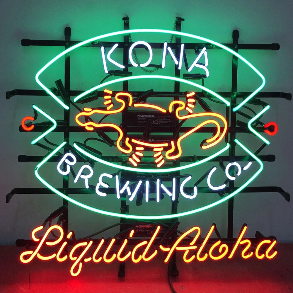 New Kona Brewing Co. Neon Light Sign Room Wall Hanging Handcraft