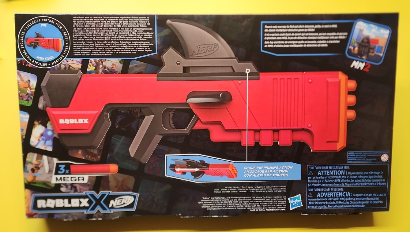 MM2 Roblox Nerf Gun no virtual code, Hobbies & Toys, Toys & Games on  Carousell