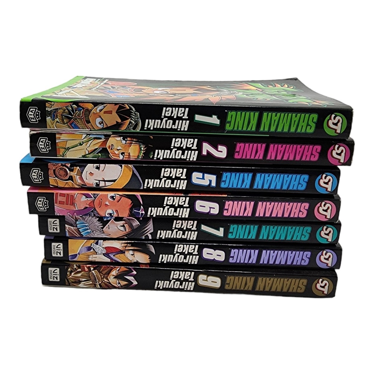 Shaman King Shonen Jump Viz Media Manga English Volumes 1-7, 9 Lot