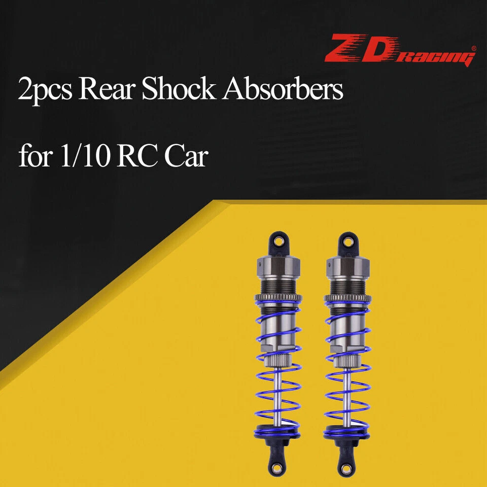2Pcs ZD Racing 105mm Rear Shock Absorber Damper Suspension for 1/10 HSP RC Car - Image 2 of 4