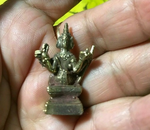 TALISMAN Phra Baile de graduación Santuario 4 Caras Dios Phra Phrom Suerte Rico AMULETO TAILANDÉS FÉRTIL - Imagen 7 de 12