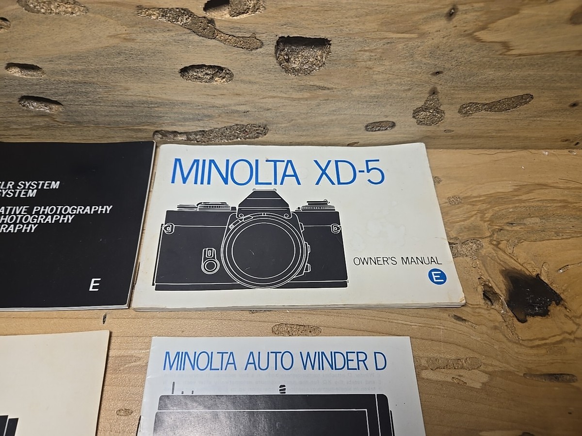 MINOLTA XD-5 Silver 45mm SLR Film Camera w/ MD W.Rokkor 45mm Y340