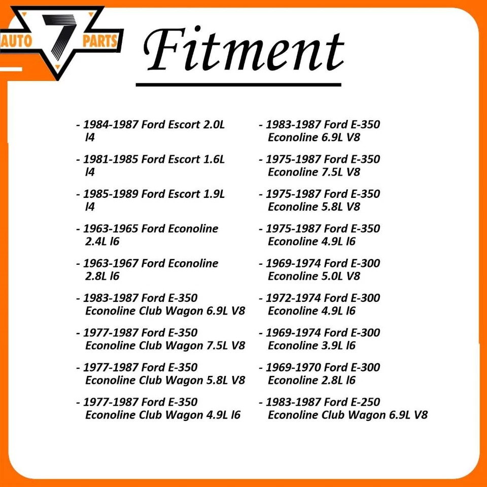 Regulador de voltaje de encendido estándar para Ford E-300 Econoline 1969-1974 Foto 2 de 4