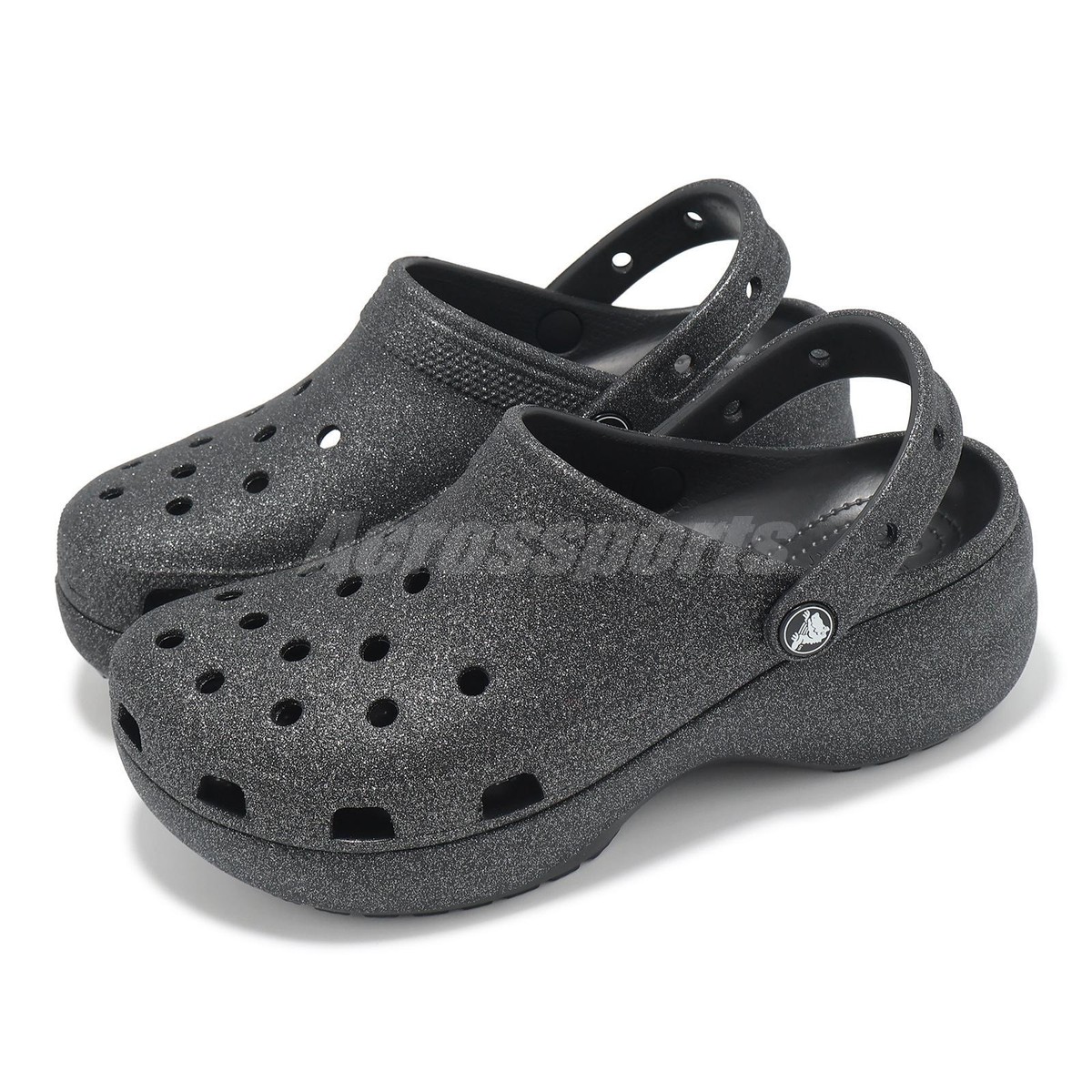 sl.ro Crocs Classic Platform Glitter Clog W Black Women Slip On