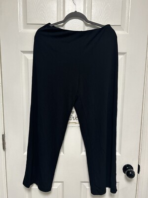 black pull on dress pants No Sweat Essential Pant - Black