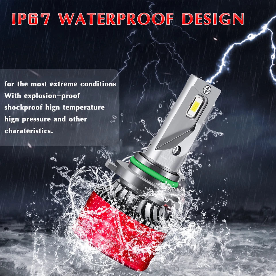 For Pontiac Aztek 2001-2003 2004 2005 LED Headlights Bulbs Low Beam Combo Kit - Image 4 of 4