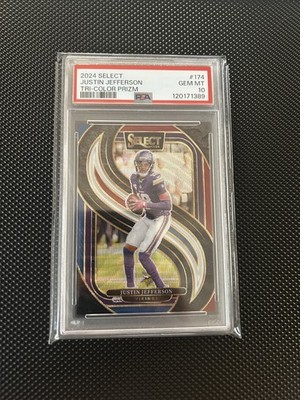 Justin Jefferson #174 [Tri-Color Prizm] [215/249] - 2024 Panini Select