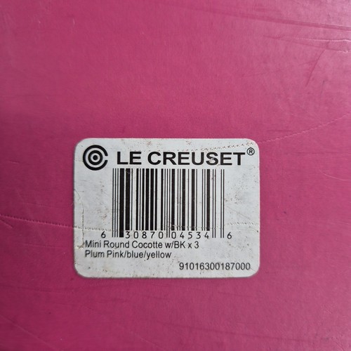 Le Creuset round Pop mini cocotte ramekin 3 set Petite casseroles 10cm 0.25l New - Picture 8 of 8