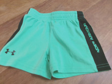 Under Armour Toddlers Athletic Shorts Size 12 Months green/black logo